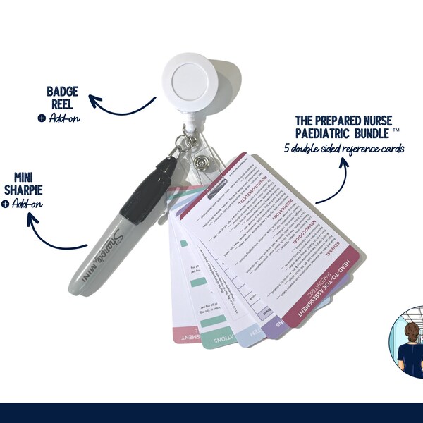 thumbnail image 2 of Rule Of 9 Burn Chart Vertical Badge ID Card – Pocket Reference For Nurses, EMT, RN 2 of 4