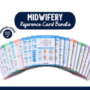 Lot de cartes de référence sur la profession de sage-femme, lot de cartes d'insigne de sage-femme, cartes de référence d'étudiant sage-femme, cartes de poche de sage-femme, cartes de cordon de sage-femme