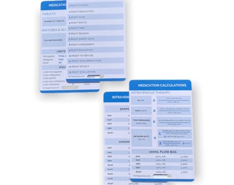 Head-to-toe Assessment Nursing Reference Card, Badge Card, Nursing