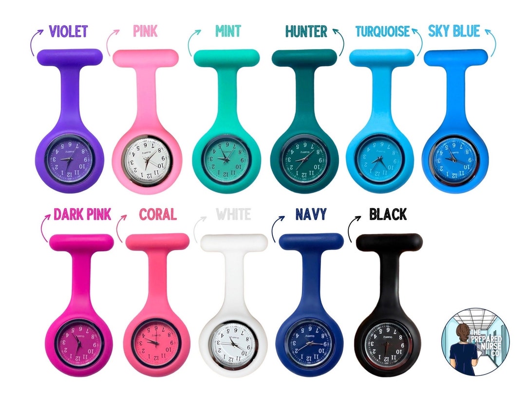 Nursing Fob Watch Nursing Watch, Medical Watch, Fob Watch, Silicone Fob