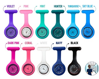 Nursing Fob Watch | Nursing Watch, Medical Watch, Fob Watch, Silicone Fob Watch, Silicone Nursing Watch, Watch for Nursing School