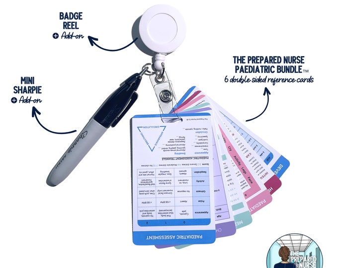 thumbnail image 2 of Complete EMS Vertical Badge Card Set - 13 Plastic Reference Cards For Medical Professionals 2 of 5