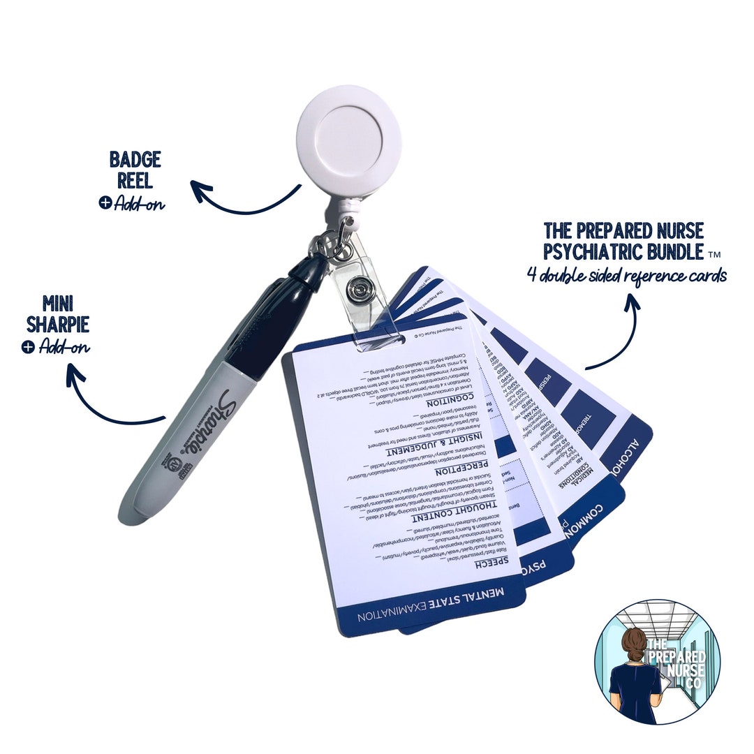 Psychiatric Reference Cards Bundle Nursing Reference Cards, Psychiatric