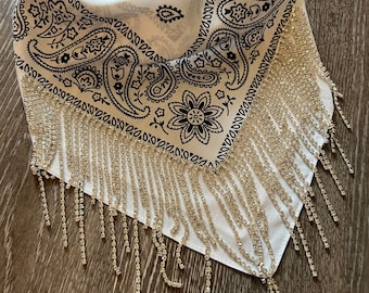 Strass Bandana / Junggesellinnenparty / Brautjungfern Geschenk / Nash Basch / Western Bling