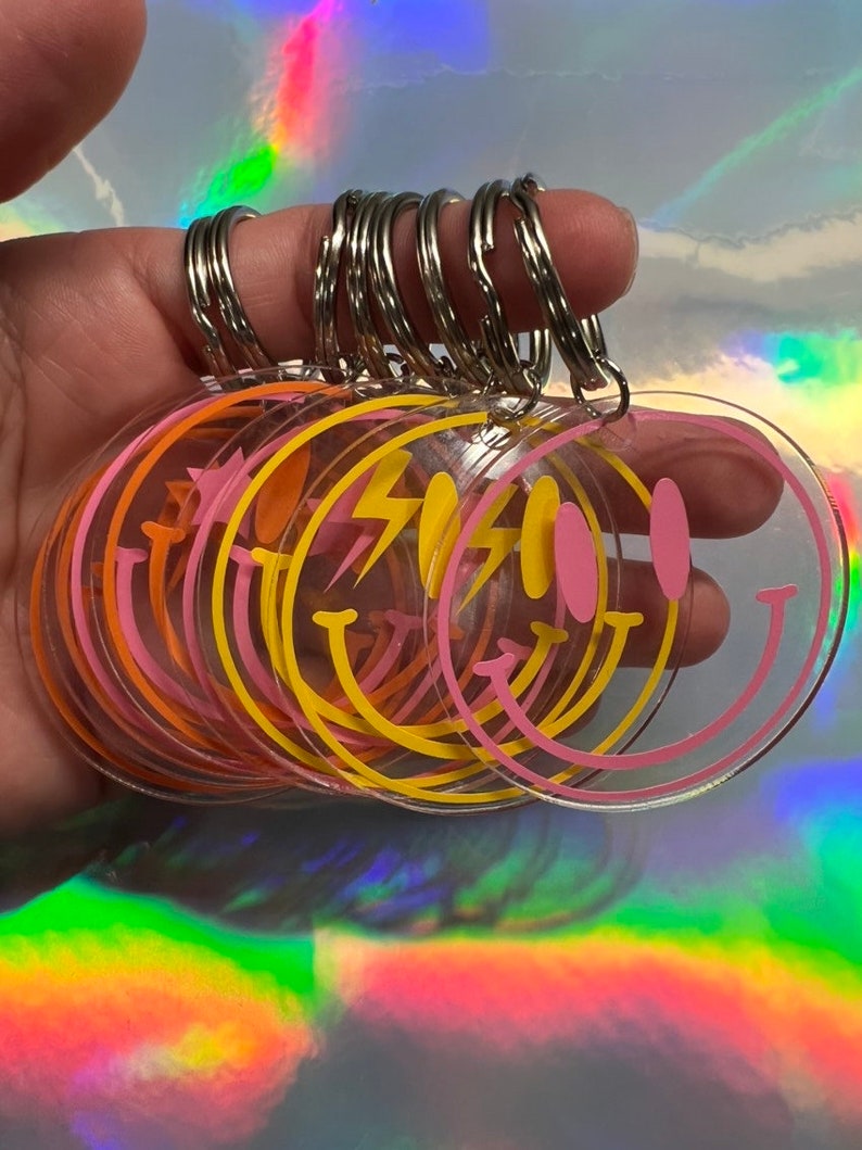 Smiley Face Keychain: 2