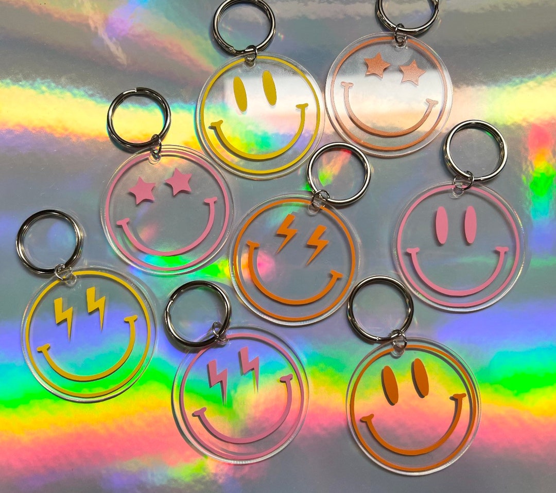 Smiley Face Keychain: 2