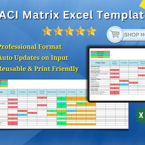 RACI Template - Automated Excel