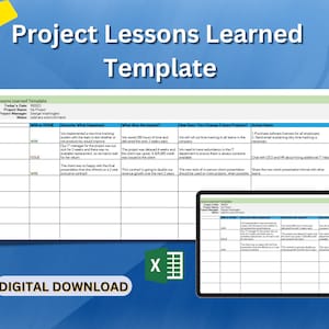 Project Lessons Learned Template - Etsy