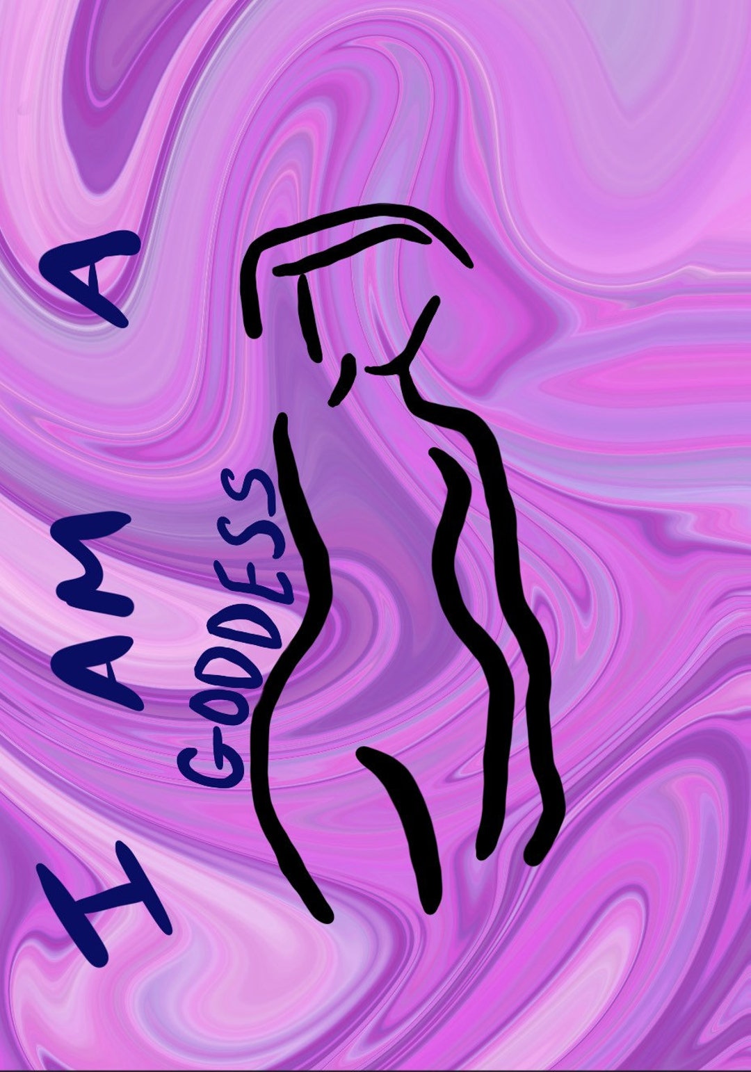 Goddess Wall Art Print Etsy