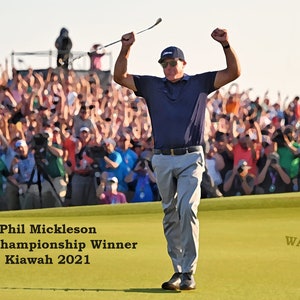 GOLF Phil Mickleson PGA Championship Kiawah 2021 Alter 50 Digitale Kunst