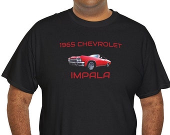 1965 Chevy Impala T-Shirt: Red Lowrider Graphic Tee
