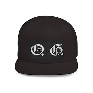 O.G Hat Flat Bill Snapback Cool Hat Gift For Him Her Old English Letters