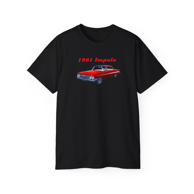 1961 Impala T-shirt Cool Classic Chevy Car Graphic Tees Gift for Him or ...