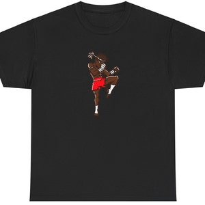Muay Thai Graphic T-Shirt Cool Kickboxing Tee Red Shorts