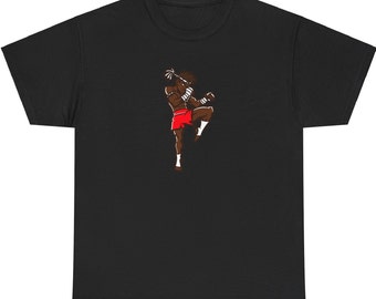 Muay Thai Graphic T-Shirt Cool Kickboxing Tee Red Shorts