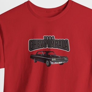 1964 Chevy Impala T-Shirt Cool Throwback Classic Car Tee Gifts For Impala Lovers Him Her