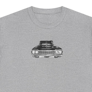 Low Rider 1964 Black Chevy Impala T-Shirt Cool Graphic Tee Shirts - Gift For Him or Her