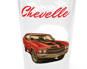 Vaso de pinta Chevelle 1970 / 16 oz Artículos de bar clásicos de automóviles