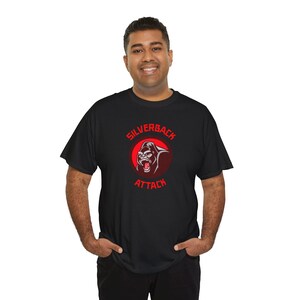 Silverback T-Shirt Cool Silverback Attack Tee For Him or Her Graphic Gorilla Shirts