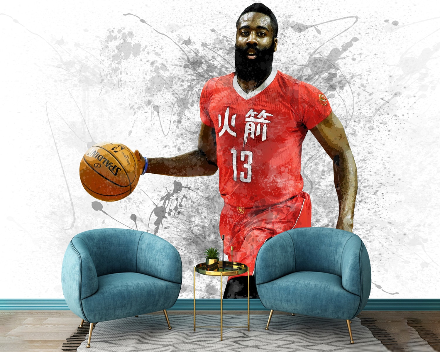 James Harden Wallpaper Self Adhesive Peel & Stick Wall -  Hong Kong