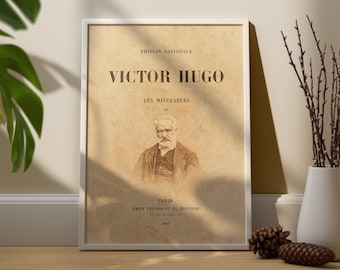 Poster - victor hugo - les misérables, littérature, livre, écrivain, cosette