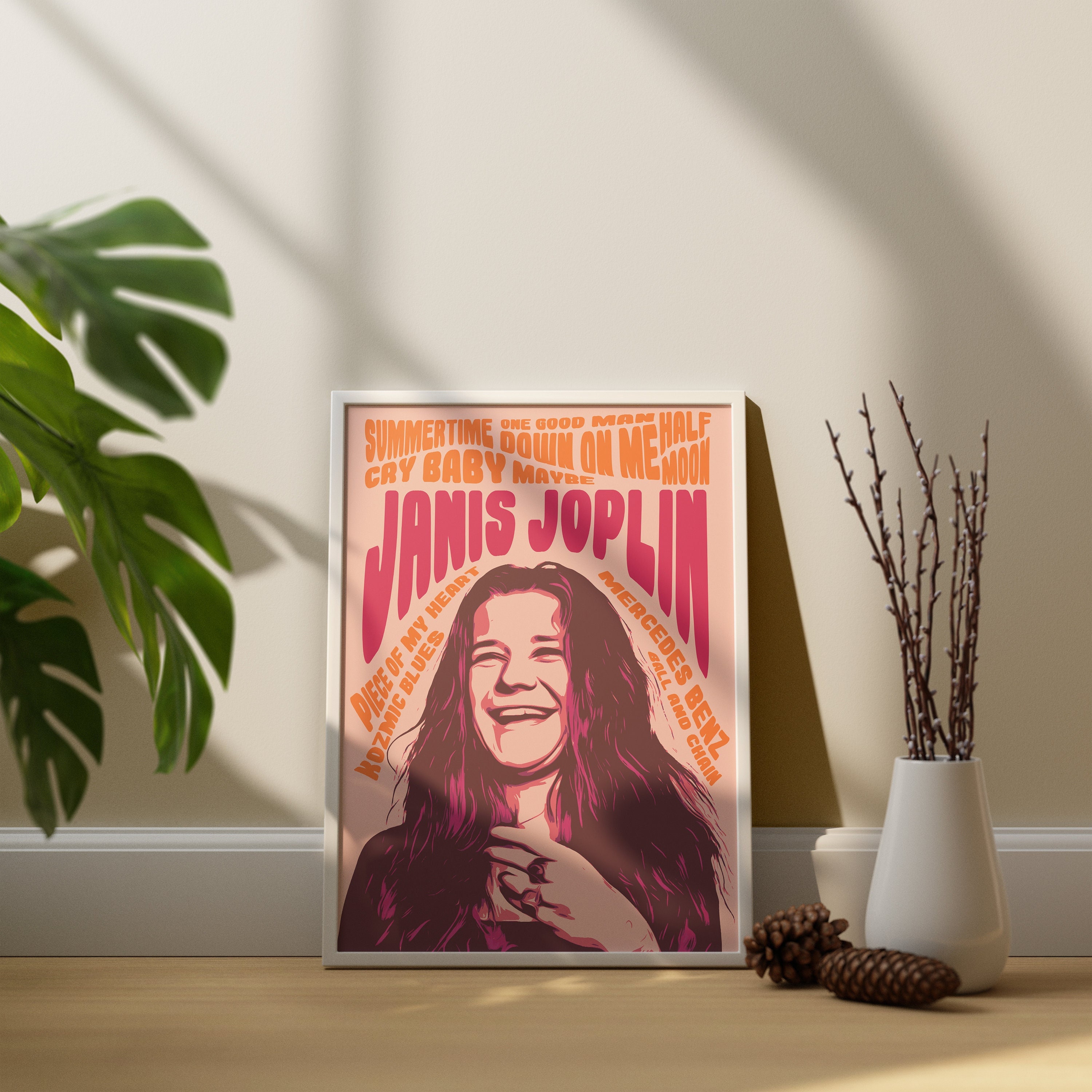 Poster Janis Joplin, Woodstock, Hendrix, Music, Hippy, 70's, Band ...