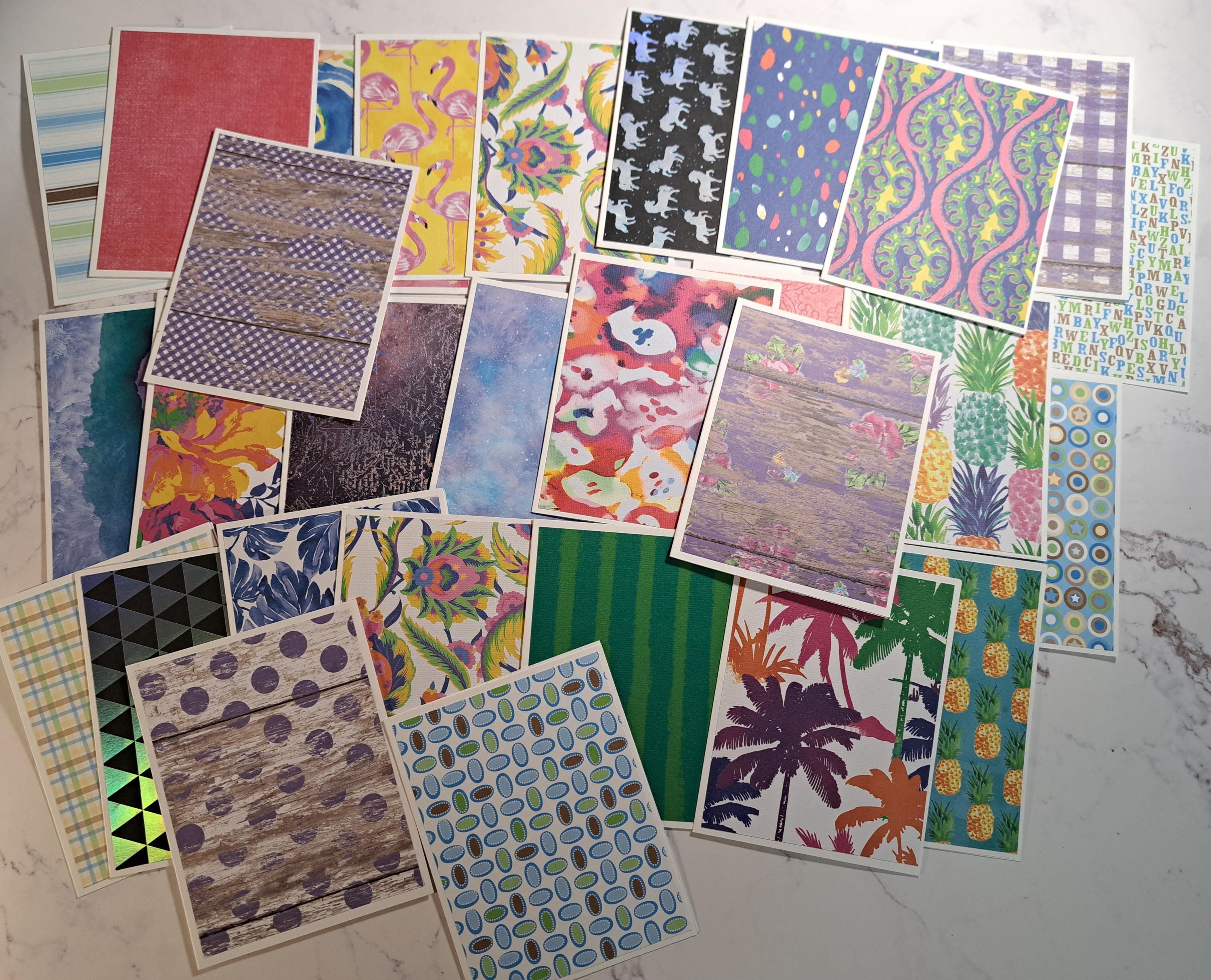 20 Blank Cards With Envelopes - Homemade Folded Note Cards Set - Bulk ...