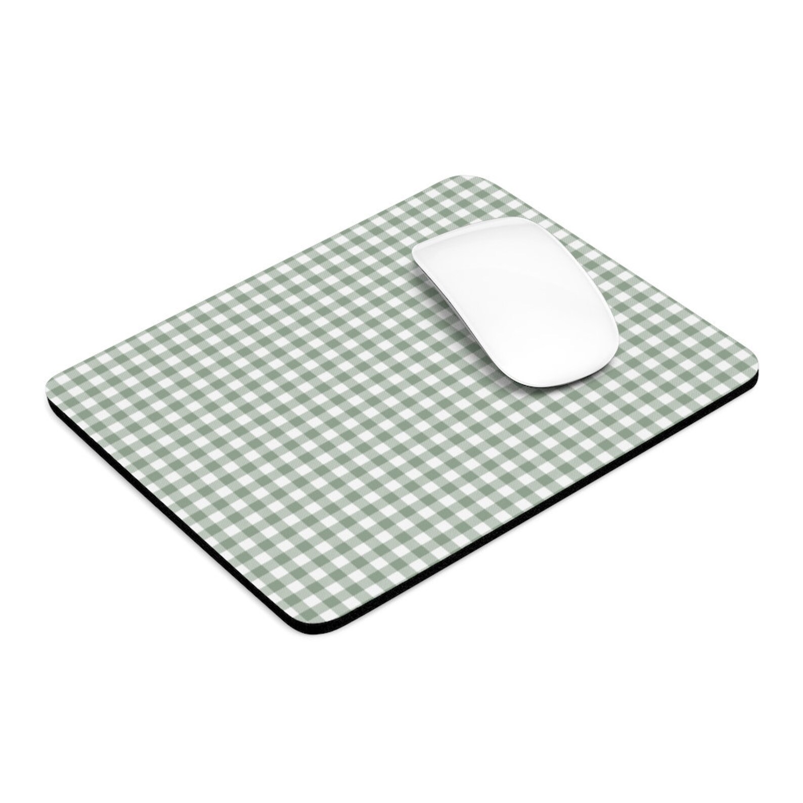 Sage Green Gingham Mouse Pad Cute Mouse Pad for Home Office Etsy
