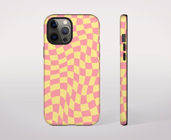 Aesthetic Pink And Yellow Checkered Phone Case Trippy Iphone Etsy Finland Aesthetic Pink And Yellow Checkered Phone Case Trippy Iphone Etsy Finland