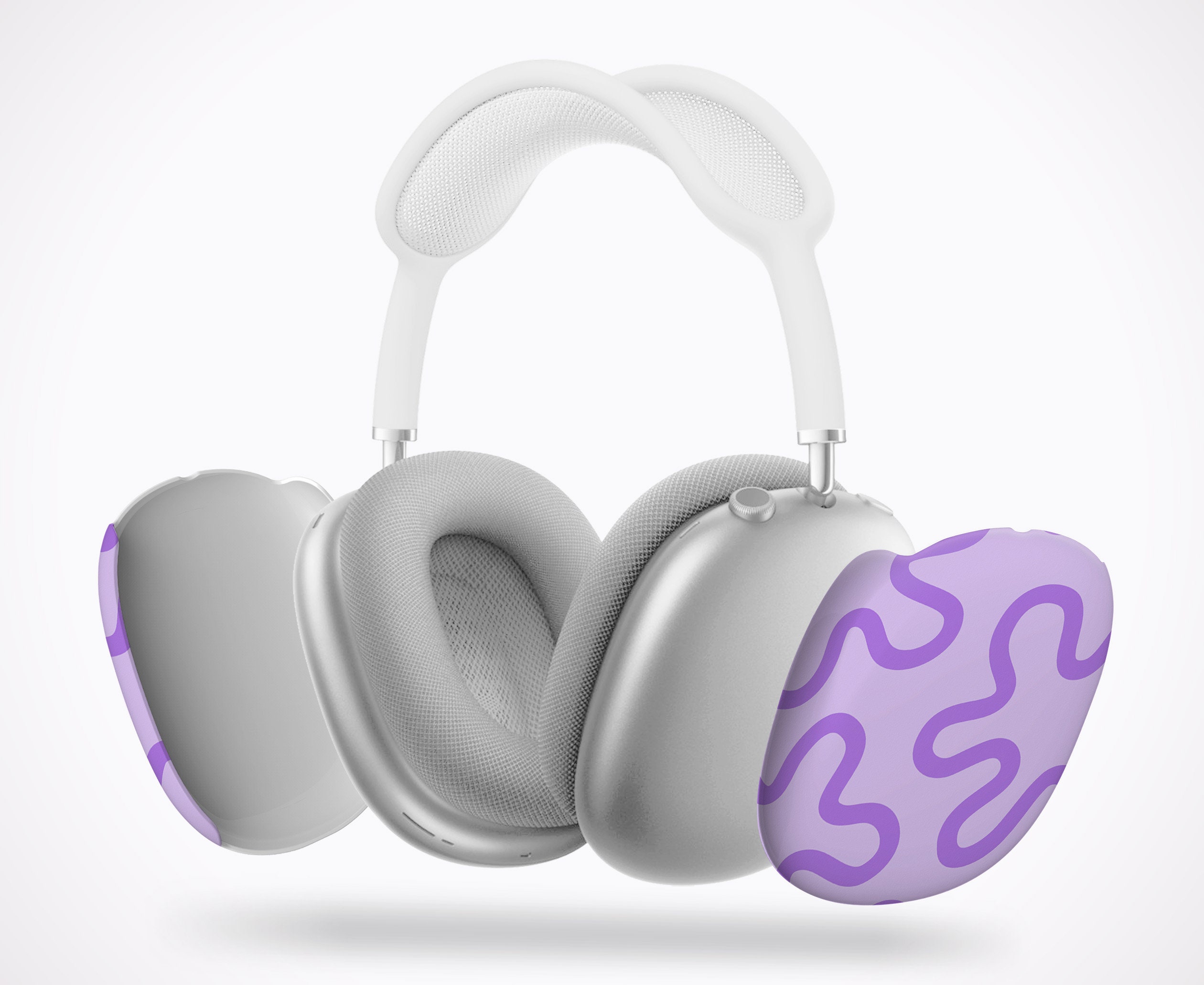 Para AirPods Max Funda protectora para auriculares Estuche blando (púrpura)