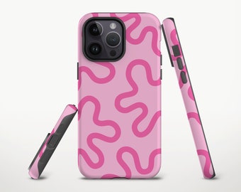 Colorful iPhone 14 Pro Max Case Hot Pink iPhone Case Galaxy S23 Case iPhone Xs 11 12 Pro Case Pink Iphone 13 Mini Case Tough Case For Her