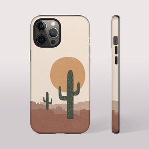 Southwestern Boho Phone Case, Boho Aesthetic Phone Case, Cactus iPhone 12 Pro Case, iPhone 11 Pro Max Case, Samsung Galaxy S20 Phone Case