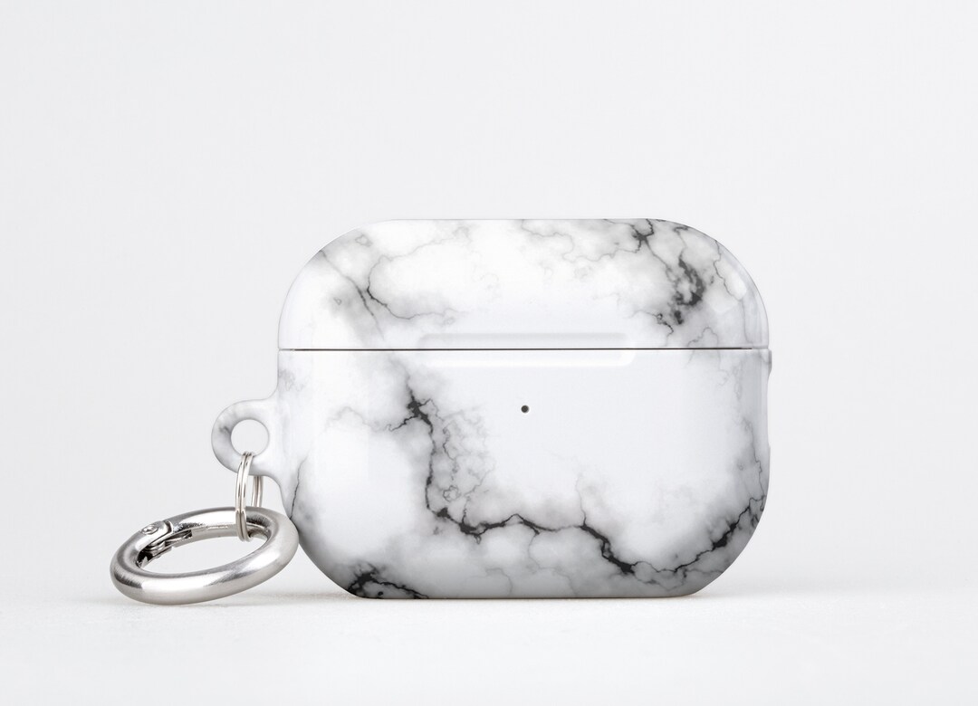 White Marble Airpods Pro Case White AirPod Pro Case Marbled Airpods 3