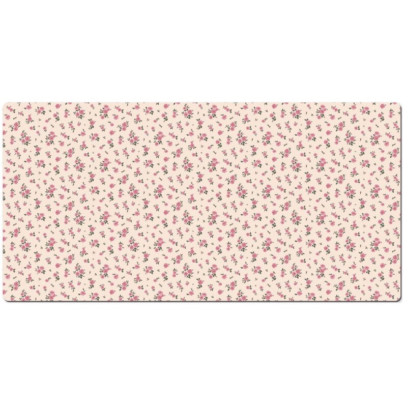 K&ouml;nnte beinhalten: Ein nahtloses Muster mit kleinen rosa Rosen auf cremefarbenem Hintergrund. Das Muster ist perfekt f&uuml;r Basteln, Scrapbooking und andere kreative Projekte.