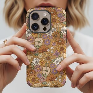 70s Floral Boho Phone Case for iPhone 12 Pro Max, Floral Cottagecore iPhone 11 Pro Case, Galaxy S20 Phone Case, Vintage Floral iPhone Case