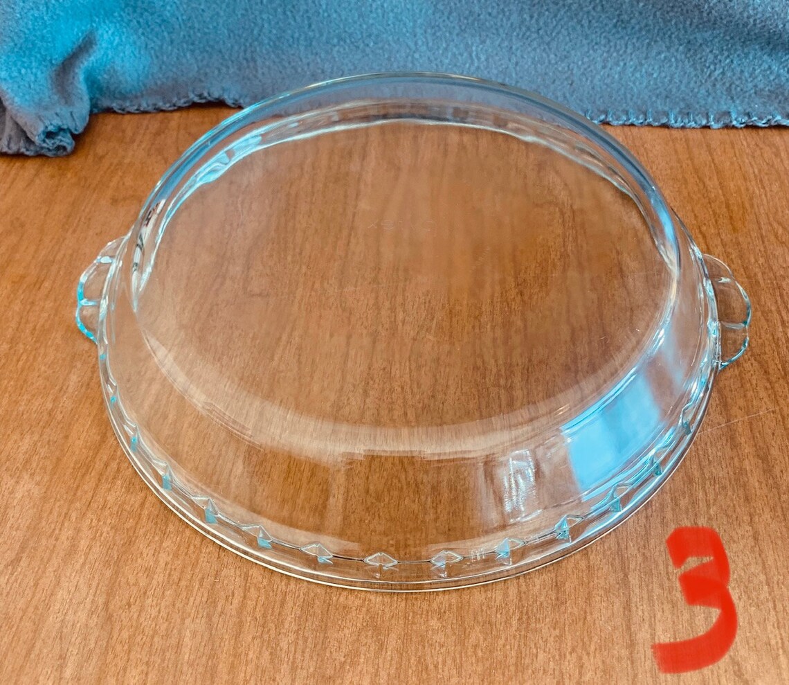 Clear Pyrex 9 1/2 Scalloped Pie Plate set of 3 Etsy