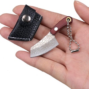Itty Bitty Butchers Knife Keychain Box Cutter Envelope Opener