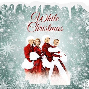 White Christmas 20-ounce skinny tumbler wrap PNG File