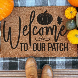 Fall-Themed Doormat Sayings: 20-Image Digital SVG/PNG File Set