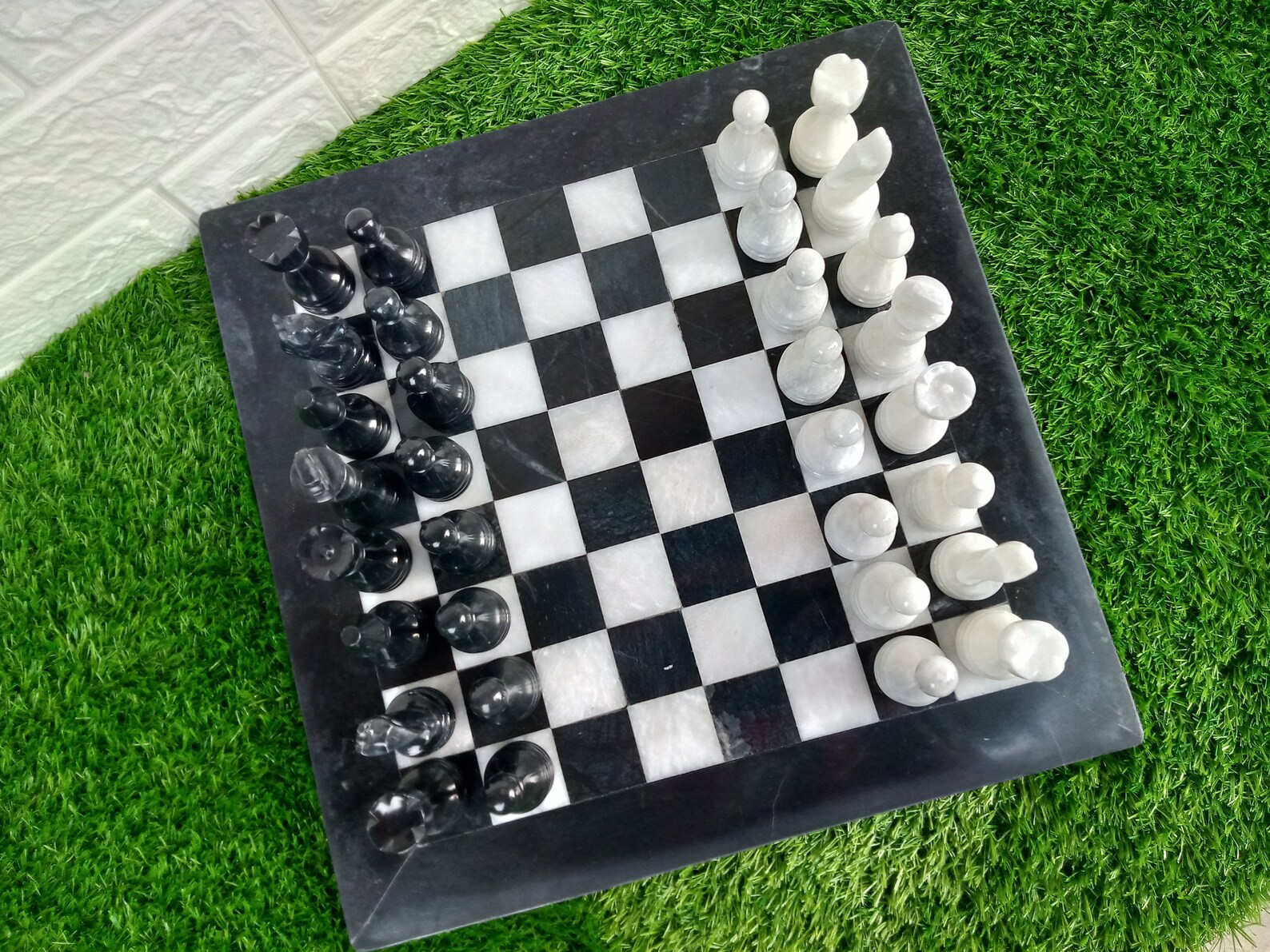 Handmade Marble Chess Set Indoor Adult Chess Game Marble Chess Etsy