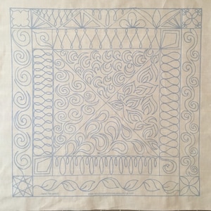 Free Motion Quilting Practice Panel I - White
