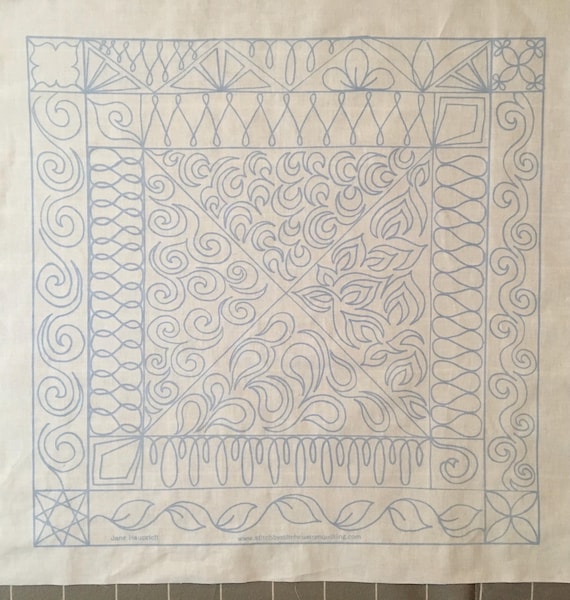 Free Motion Quilting Practice Panel I - White