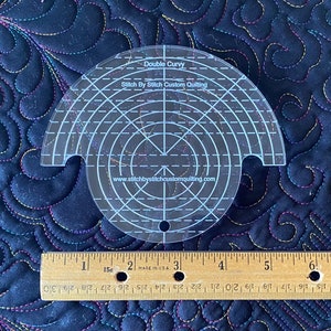 Regla de brazo largo - Doble curva - Plantilla de brazo largo - círculos y semicírculos y más