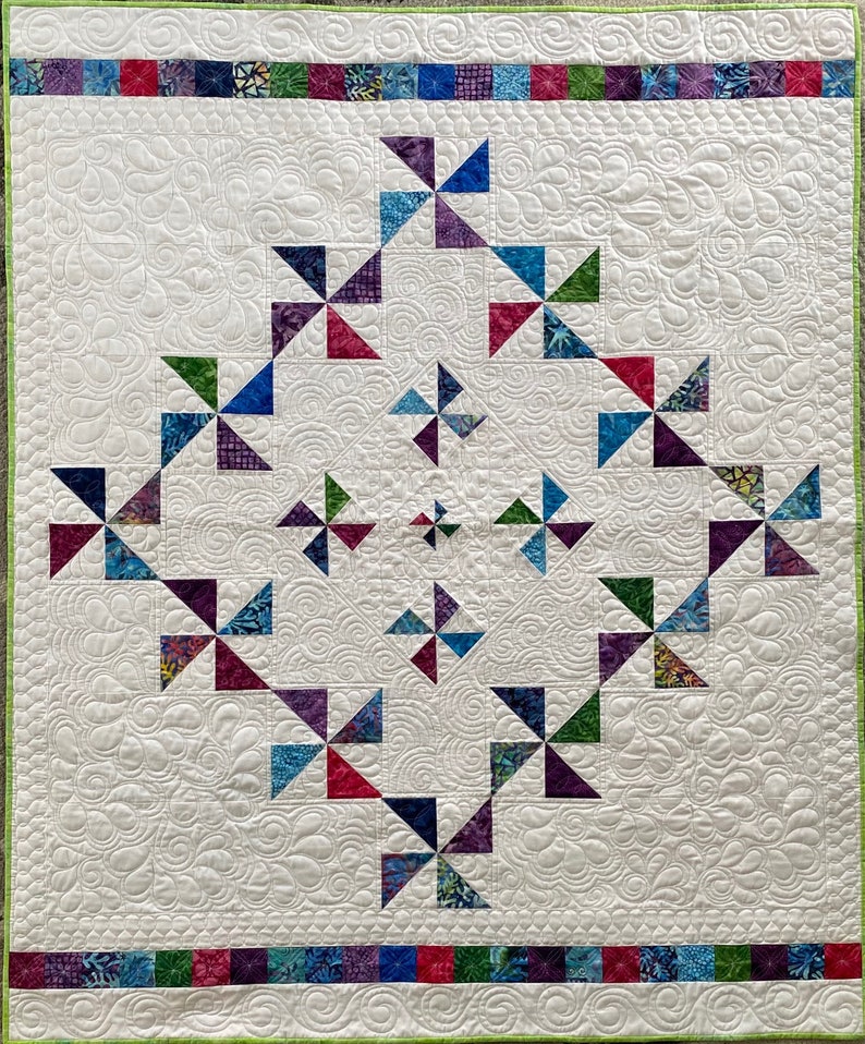 Spinning Wheels Quilt Pattern Etsy