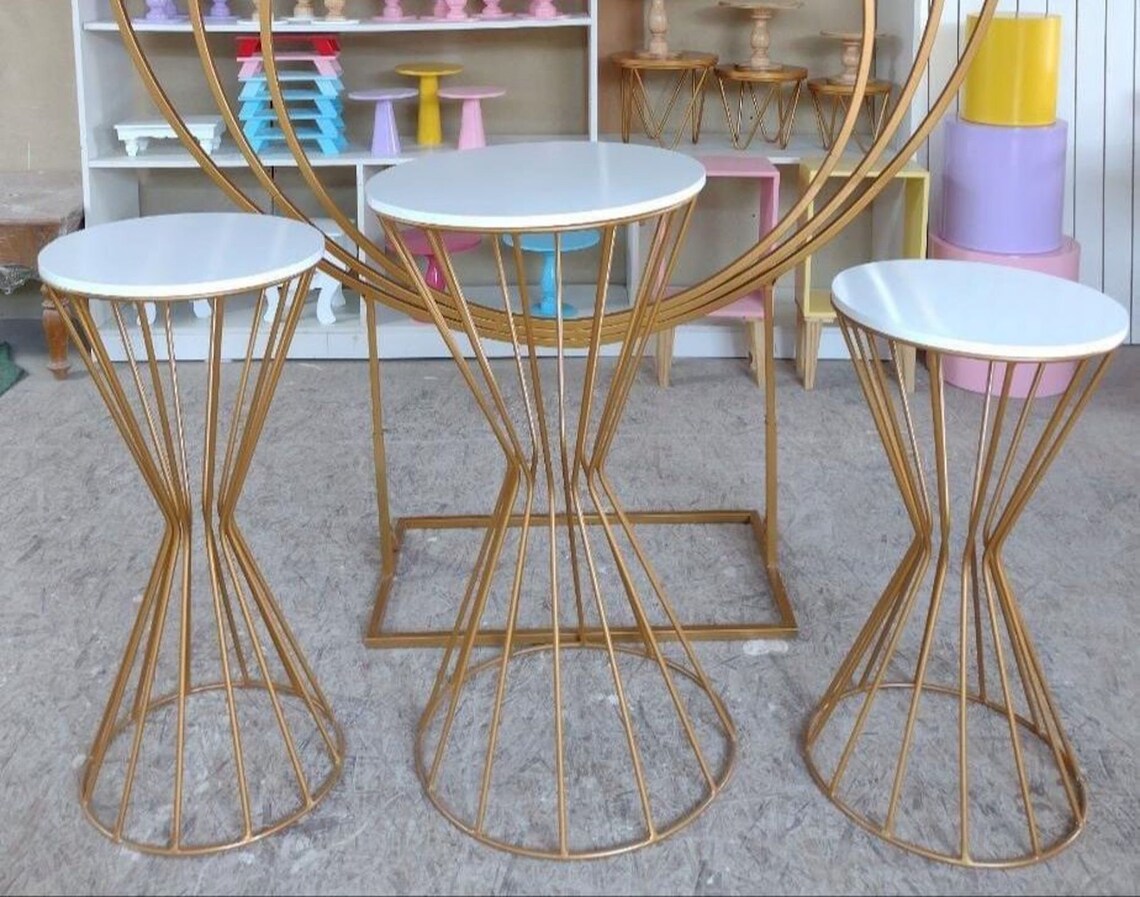 Metal Cami Cylinders Pedestals Table Party Event Decoration Etsy