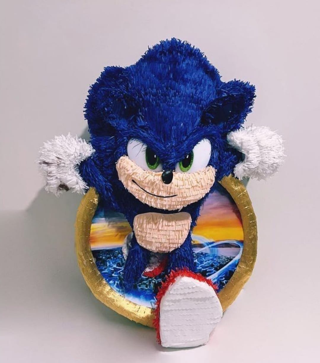 3D Sonic the Hedgehog Piñata New Sonic Custom Pinata Table Etsy España