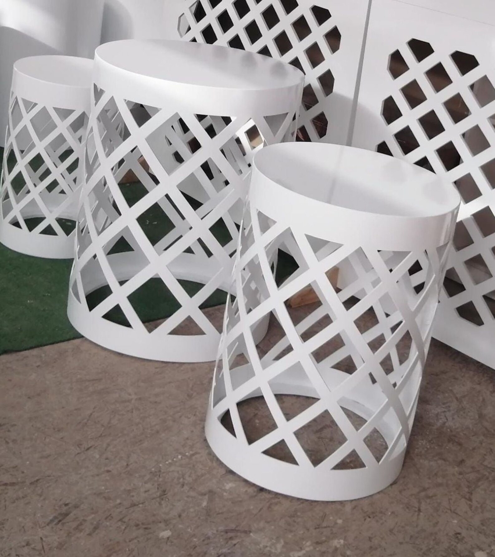 Cylinders Draft Pedestals Table Party Event Decoration Etsy