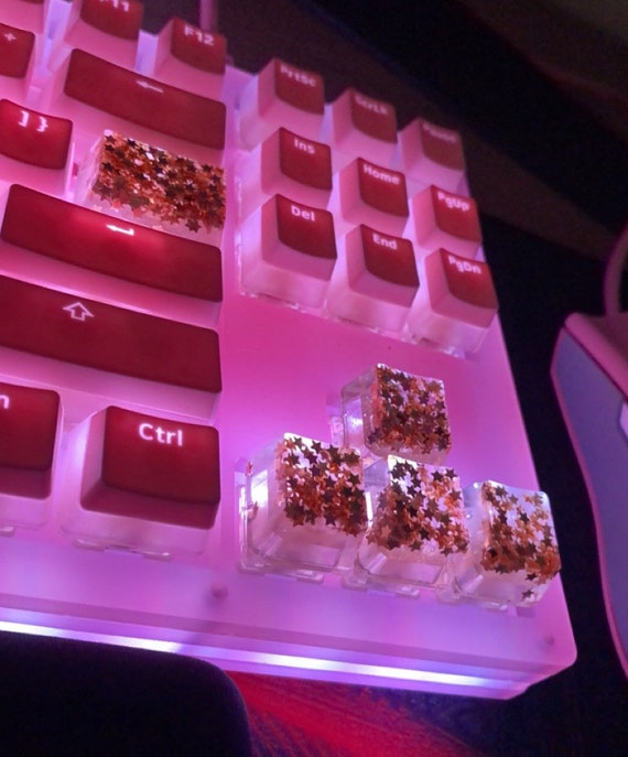 Clear Star Glitter Keycaps Glitter Keycaps Keycaps Cute Etsy