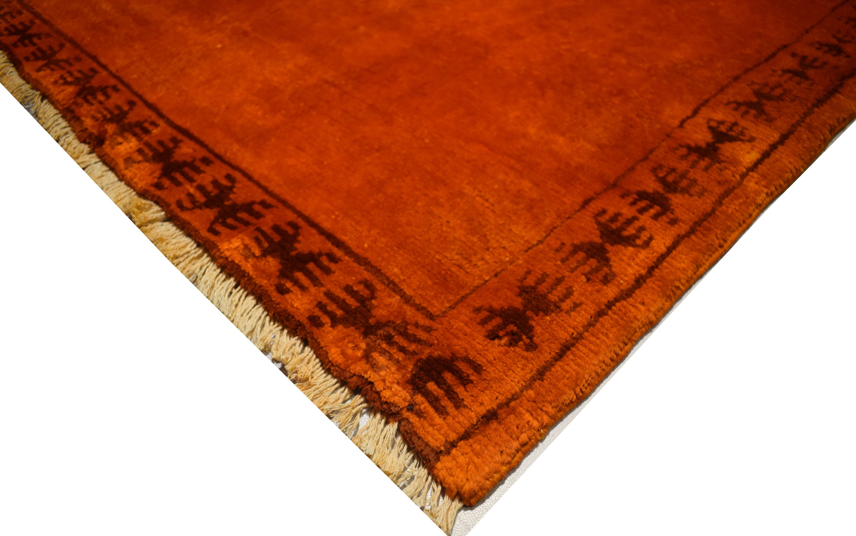 152 x 248 cm Gabbah Teppich Oranger Teppich Boho Teppich | Etsy