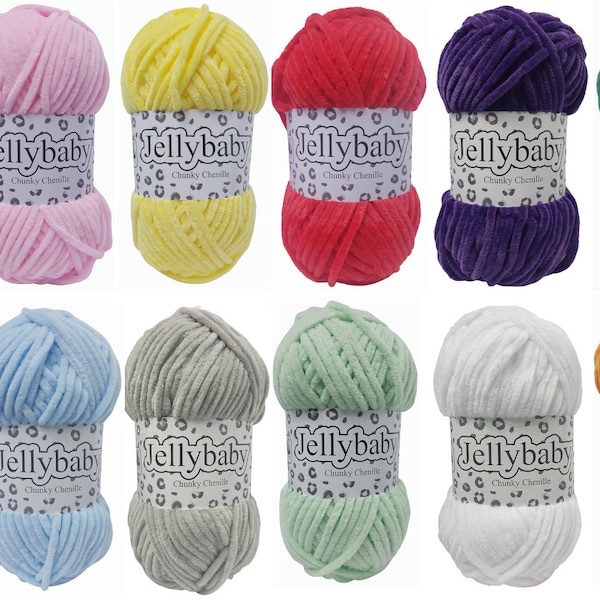 Cygnet Jellybaby Chenille Yarn 100g